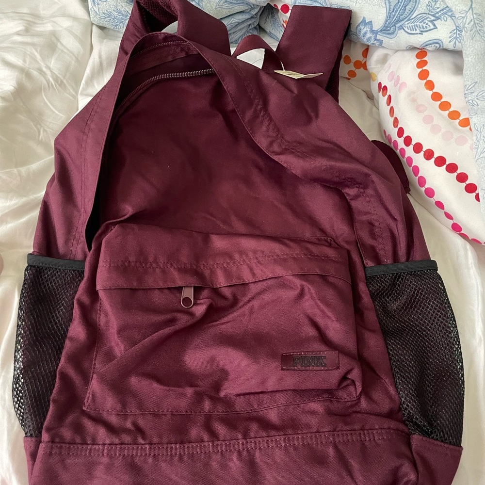 VS PINK MAROON BACK PACK